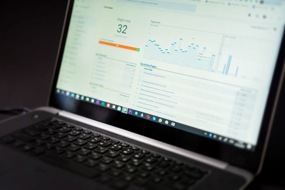 Digital dashboard displaying key performance indicators for a software development case study
